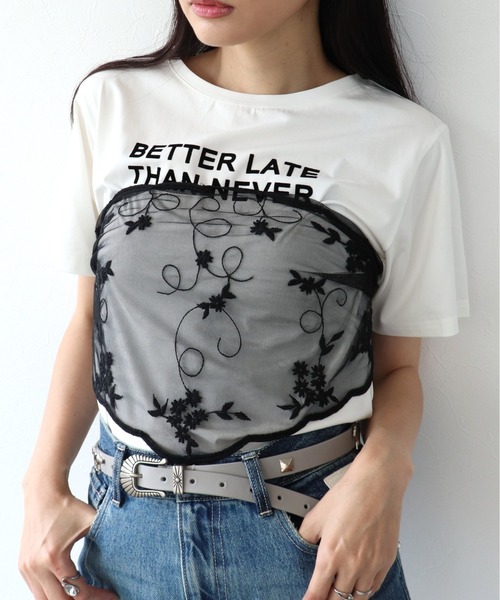 Three Four Time（ｽﾘｰﾌｫｰﾀｲﾑ）の「刺繍チュールバブーシュカ（ヘアバンド・レディース・ブラック/グリーン・FREE）」の6枚目の写真