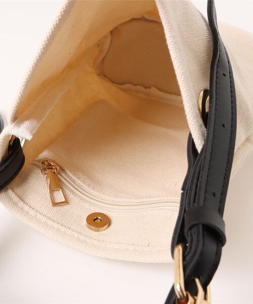 aimoha（アイモハ）の「【-aimoha-KIDS-】キッズ　キャンバスショルダーバッグ（ショルダーバッグ・キッズ・ブラウン/ブラック・FREE）」の5枚目の写真