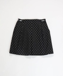 <LADIES>保温撥水ドット柄スカート