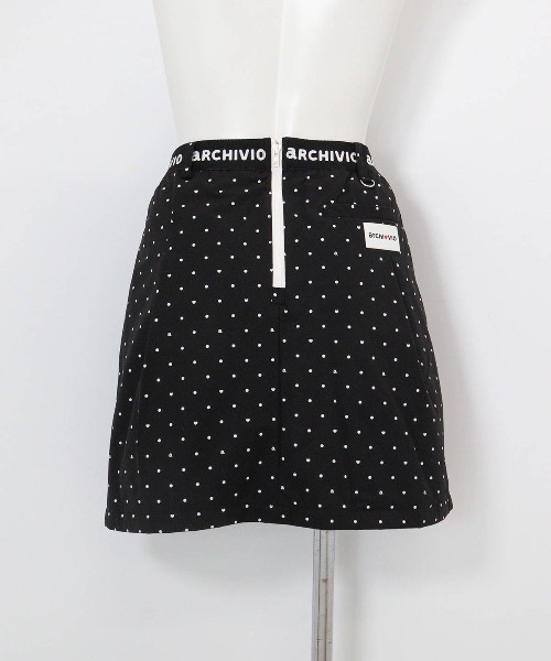 archivio(アルチビオ)の「<LADIES>保温撥水ドット柄スカート(スカート・レディース・ブラック/ホワイト・L/M/S)」の4枚目の写真