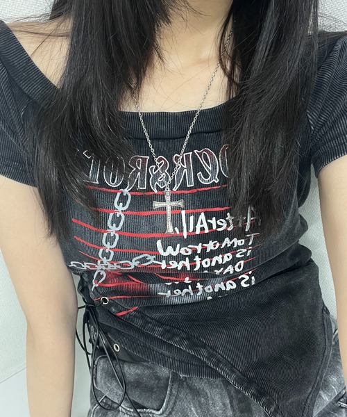 Figments（フィグメンツ）の「アンティーククロスネックレス（ネックレス・レディース・シルバー・FREE）」の7枚目の写真