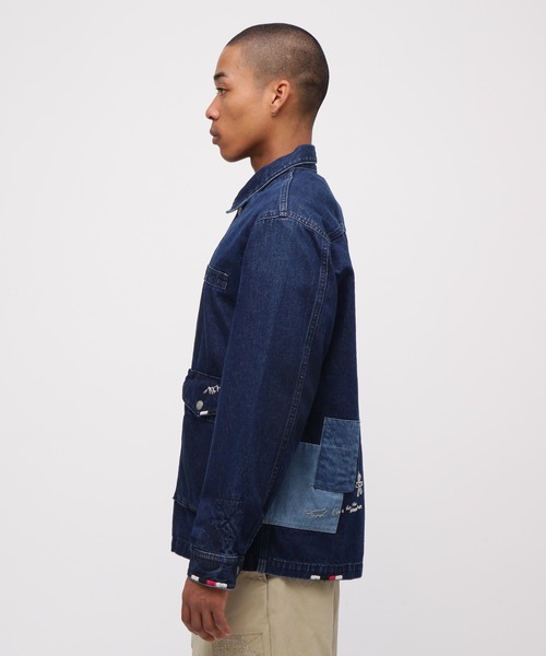 AVIREX（アヴィレックス）の「《RESTORE COLLECTION》REPAIR CUSTOM & EMB UTILITY SHIRT JACKET / リペアカスタム 刺繍ユーティリティ シャツジャケット / AVIREX / アヴィレックス（シャツ/ブラウス・メンズ・インディゴブルー/オリーブ・XX-LARGE/X-LARGE/LARGE/MEDIUM）」の17枚目の写真