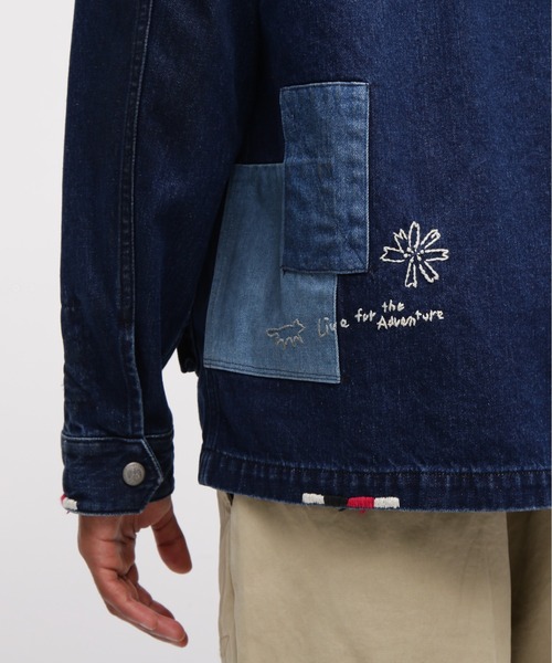 AVIREX（アヴィレックス）の「《RESTORE COLLECTION》REPAIR CUSTOM & EMB UTILITY SHIRT JACKET / リペアカスタム 刺繍ユーティリティ シャツジャケット / AVIREX / アヴィレックス（シャツ/ブラウス・メンズ・インディゴブルー/オリーブ・XX-LARGE/X-LARGE/LARGE/MEDIUM）」の19枚目の写真