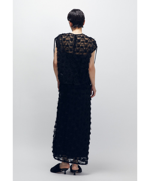 near.nippon.(ニアーニッポン)の「<near.nippon (ニアー ニッポン)>ポップコーンレースドロストスカート(スカート・レディース・ブラック系その他3・38)」の5枚目の写真