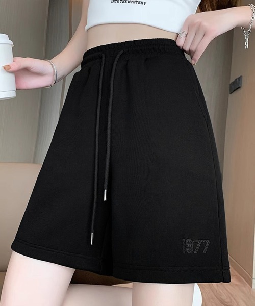 Miniministore(ミニミニストア)の「スウェットショーツ 韓国風ショートパンツ(スウェットパンツ・レディース・グレー/ブラック/ピンク/ホワイト・L/M)」の3枚目の写真