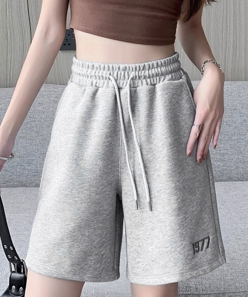 Miniministore(ミニミニストア)の「スウェットショーツ 韓国風ショートパンツ(スウェットパンツ・レディース・グレー/ブラック/ピンク/ホワイト・L/M)」の10枚目の写真