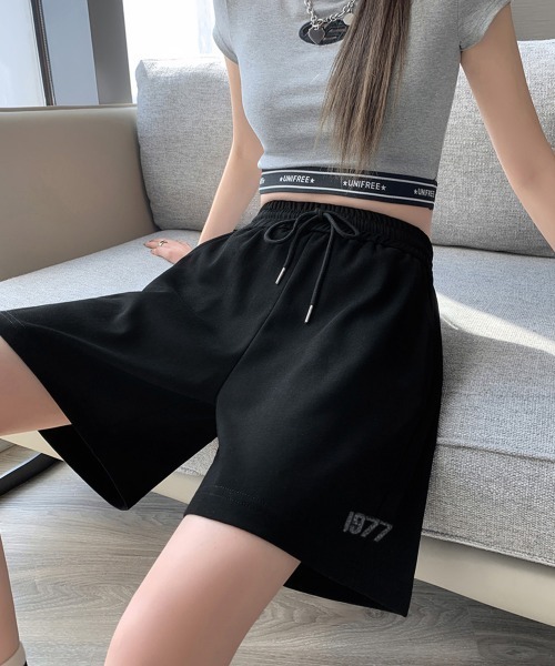 Miniministore(ミニミニストア)の「スウェットショーツ 韓国風ショートパンツ(スウェットパンツ・レディース・グレー/ブラック/ピンク/ホワイト・L/M)」の15枚目の写真