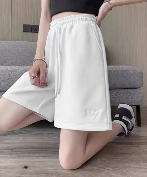 Miniministore(ミニミニストア)の「スウェットショーツ 韓国風ショートパンツ(スウェットパンツ・レディース・グレー/ブラック/ピンク/ホワイト・L/M)」の16枚目の写真