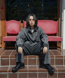 ATELANE（アテレーン）の「ATELANE / デニムラインジャケット/ラインツイストパンツ/セットアップ（セットアップ）」