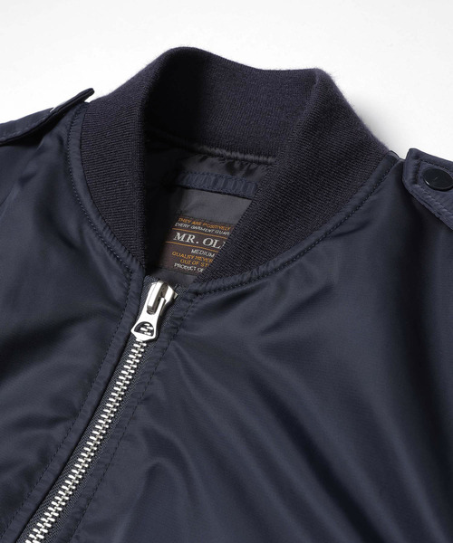 MR.OLIVE（ミスターオリーブ）の「MR.OLIVE ミスターオリーブ / MILITARY NYLON L-2 FLIGHT JACKET ミリタリーナイロンL-2フライトジャケット / M253136（MA-1・メンズ・グリーン/ネイビー・SMALL/MEDIUM/LARGE）」の15枚目の写真