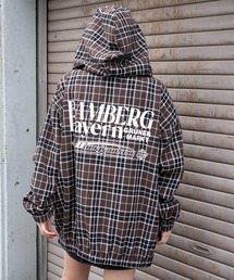 WEGO（ウィゴー）の「WEGO/【25年秋冬新作】チェックグラフィックZIPパーカー（シャツ/ブラウス・メンズ）」