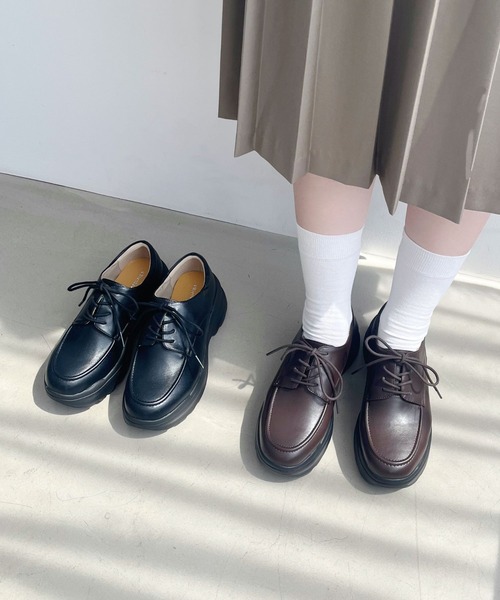 セール】厚底 スニーカーソール レースアップ シューズ /51310