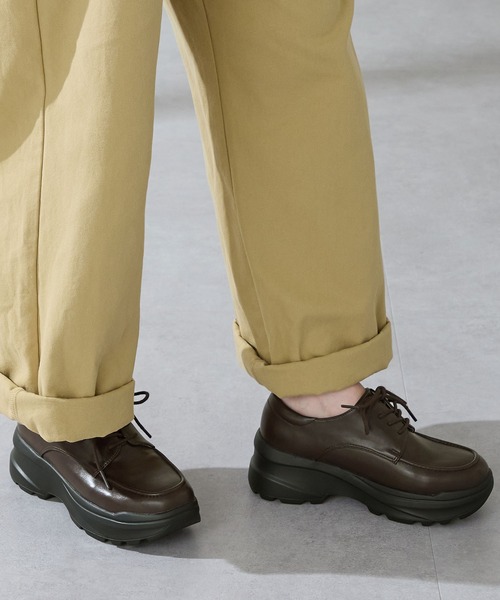 厚底 スニーカーソール レースアップ シューズ /51310（パンプス