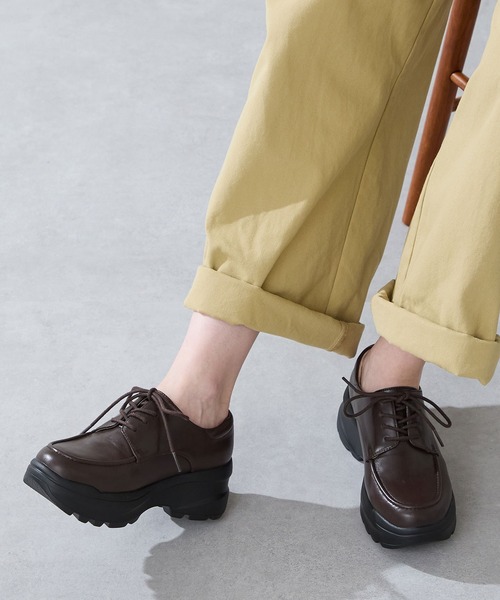 厚底 スニーカーソール レースアップ シューズ /51310（パンプス