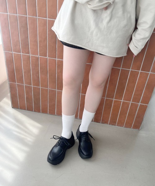 ORiental TRaffic(オリエンタルトラフィック)の「厚底 スニーカーソール レースアップ シューズ /51310(パンプス・レディース・ベージュ/ブラウン/ブラック・S/M/L/LL/SS/3L)」の22枚目の写真