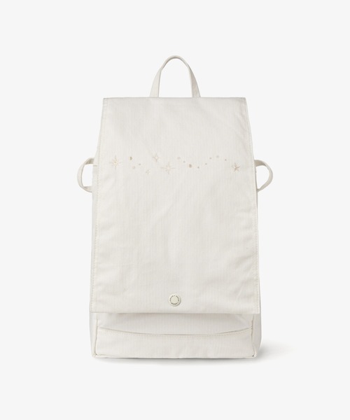 aeae（エーイーエーイー）の「FLAP COVER BACKPACK（バックパック/リュック・レディース・ホワイト/パープル・FREE）」の2枚目の写真