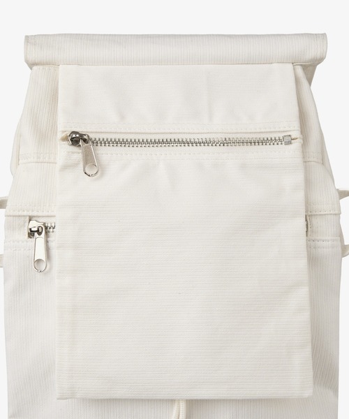 aeae（エーイーエーイー）の「FLAP COVER BACKPACK（バックパック/リュック・レディース・ホワイト/パープル・FREE）」の7枚目の写真