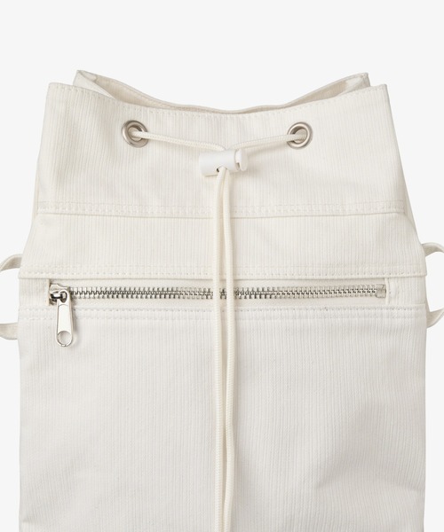 aeae（エーイーエーイー）の「FLAP COVER BACKPACK（バックパック/リュック・レディース・ホワイト/パープル・FREE）」の8枚目の写真