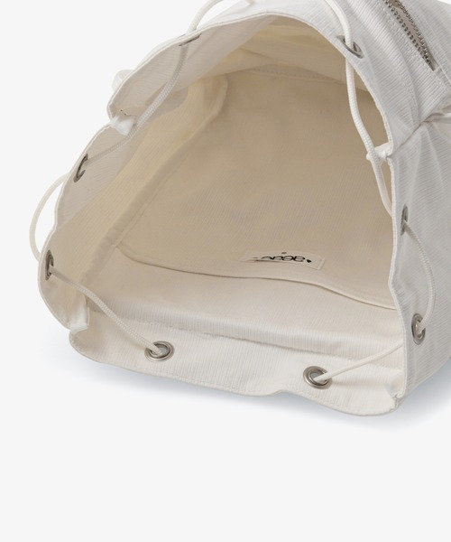 aeae（エーイーエーイー）の「FLAP COVER BACKPACK（バックパック/リュック・レディース・ホワイト/パープル・FREE）」の9枚目の写真