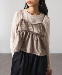 【MAGASIN DE MODE Onjna】サテン ビスチェキャミソール DTK
