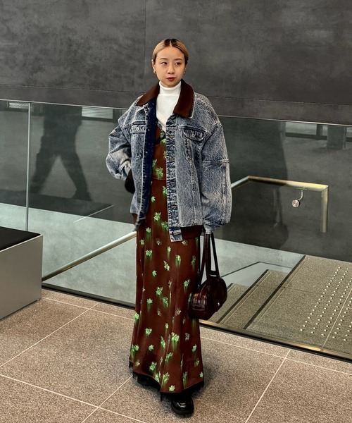 RIB MIX DENIM BLOUSON（デニムジャケット）｜Ameri（アメリ）の