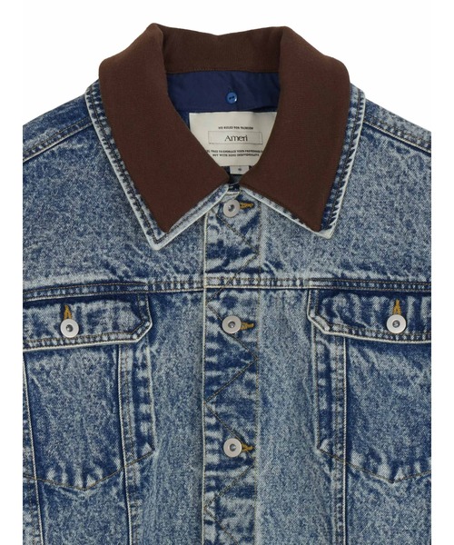 RIB MIX DENIM BLOUSON（デニムジャケット）｜Ameri（アメリ）の