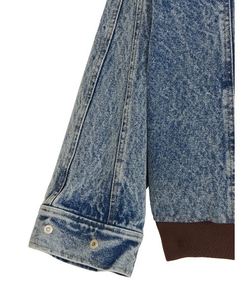 RIB MIX DENIM BLOUSON（デニムジャケット）｜Ameri（アメリ）の