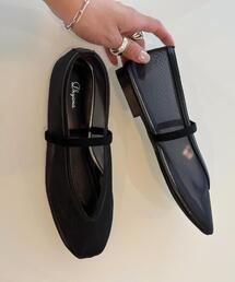 Dhyana.（ディアナドット）の「Dhyana．（ディアナドット）別注メッシュ シアー バレエシューズ（その他シューズ）」