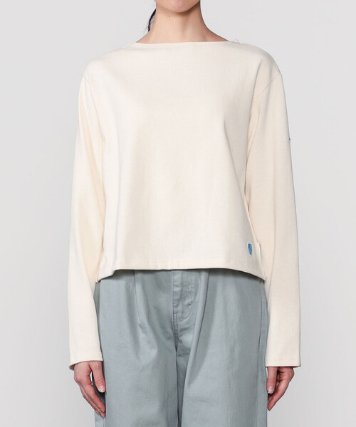 ORCIVAL（オーシバル）の「ORCIVAL | コットンロード クロップドTシャツ WOMEN（Tシャツ/カットソー・レディース・ブラウン系その他/アイボリー/ブラック/グレー系その他・2）」の6枚目の写真