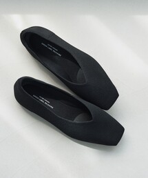 green label relaxing | ウェルネス ニット スクエアVカット シューズ 撥水 ウォッシャブル(パンプス)