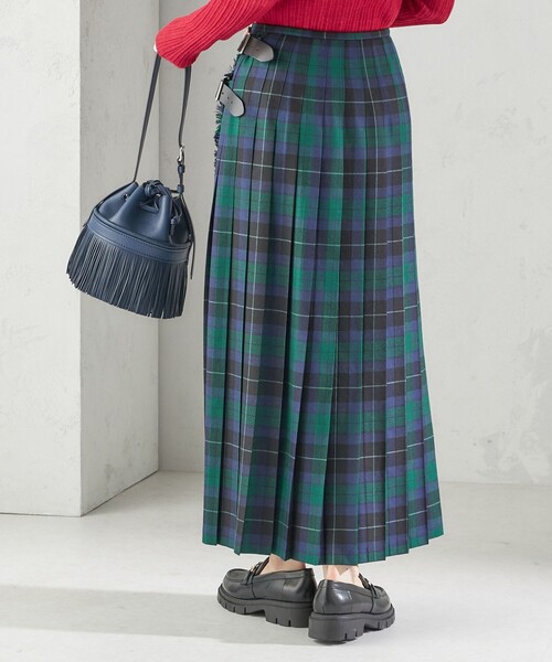 SHIPS（シップス）の「【SHIPS別注】O’NEIL OF DUBLIN:チェック キルトスカート（スカート・レディース・グリーン・SMALL/MEDIUM）」の10枚目の写真