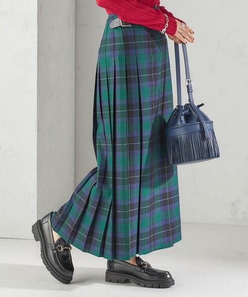 SHIPS（シップス）の「【SHIPS別注】O’NEIL OF DUBLIN:チェック キルトスカート（スカート・レディース・グリーン・SMALL/MEDIUM）」の11枚目の写真
