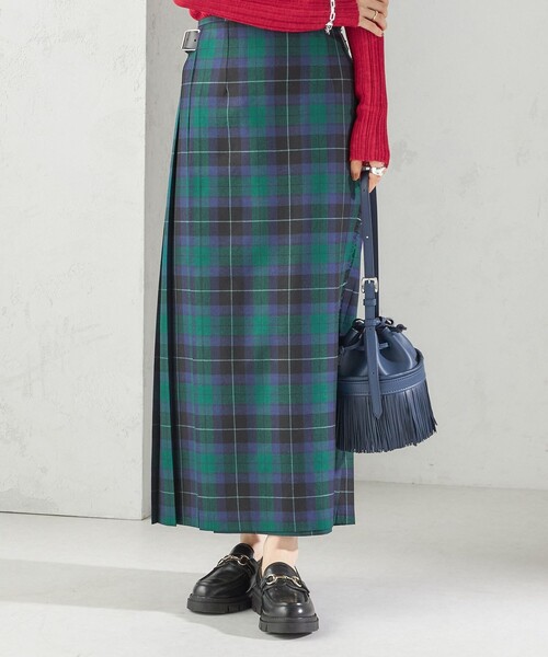 SHIPS（シップス）の「【SHIPS別注】O’NEIL OF DUBLIN:チェック キルトスカート（スカート・レディース・グリーン・SMALL/MEDIUM）」の13枚目の写真