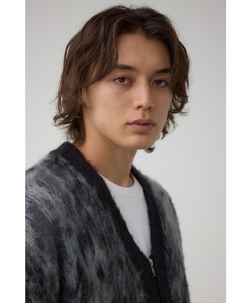 AZUL by moussy（アズールバイマウジー）の「起毛総柄カーディガン（カーディガン/ボレロ・メンズ・ブラウン系その他/ブルー系その他3/ブラック系その他/レッド系その他・MEDIUM/LARGE）」の5枚目の写真