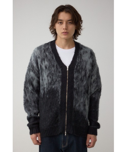 AZUL by moussy（アズールバイマウジー）の「起毛総柄カーディガン（カーディガン/ボレロ・メンズ・ブラウン系その他/ブルー系その他3/ブラック系その他/レッド系その他・MEDIUM/LARGE）」の7枚目の写真