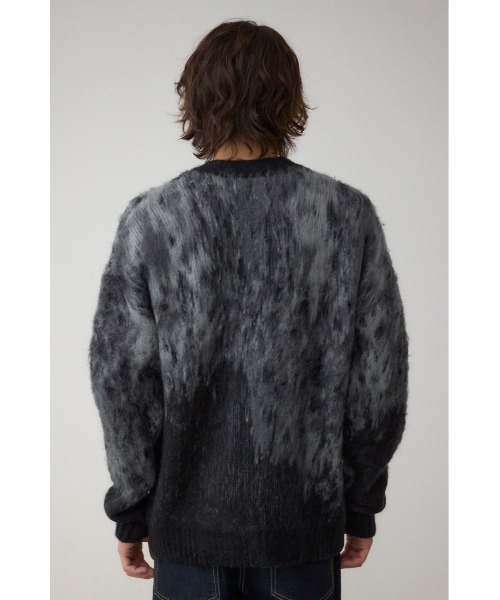 AZUL by moussy（アズールバイマウジー）の「起毛総柄カーディガン（カーディガン/ボレロ・メンズ・ブラウン系その他/ブルー系その他3/ブラック系その他/レッド系その他・MEDIUM/LARGE）」の9枚目の写真