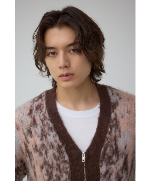 AZUL by moussy（アズールバイマウジー）の「起毛総柄カーディガン（カーディガン/ボレロ・メンズ・ブラウン系その他/ブルー系その他3/ブラック系その他/レッド系その他・MEDIUM/LARGE）」の15枚目の写真