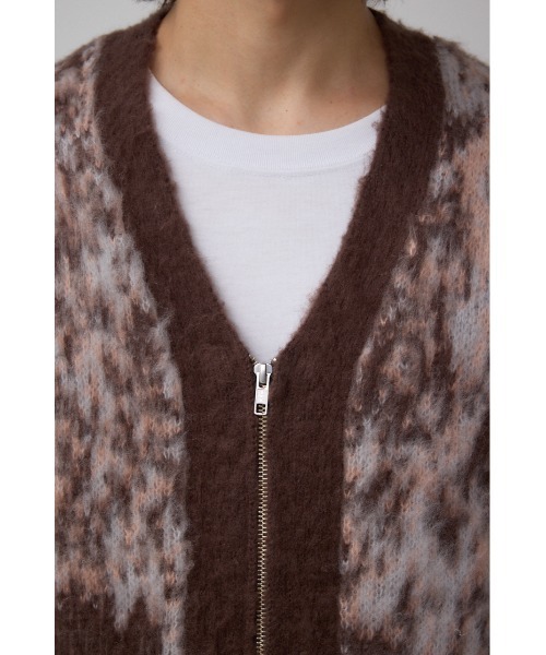 AZUL by moussy（アズールバイマウジー）の「起毛総柄カーディガン（カーディガン/ボレロ・メンズ・ブラウン系その他/ブルー系その他3/ブラック系その他/レッド系その他・MEDIUM/LARGE）」の20枚目の写真