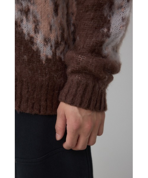 AZUL by moussy（アズールバイマウジー）の「起毛総柄カーディガン（カーディガン/ボレロ・メンズ・ブラウン系その他/ブルー系その他3/ブラック系その他/レッド系その他・MEDIUM/LARGE）」の22枚目の写真