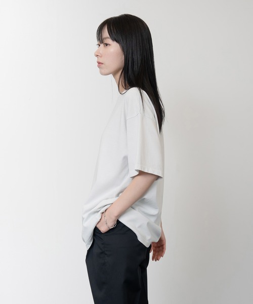 Knuu（ヌウ）の「Heavy Pigment Dye T-Shirt（Tシャツ/カットソー・メンズ・グレー/ブラウン/オフホワイト/ブラック/ライトブルー・LARGE/MEDIUM/SMALL/X-SMALL/XX-LARGE/X-LARGE）」の9枚目の写真