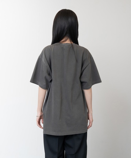 Knuu（ヌウ）の「Heavy Pigment Dye T-Shirt（Tシャツ/カットソー・メンズ・グレー/ブラウン/オフホワイト/ブラック/ライトブルー・LARGE/MEDIUM/SMALL/X-SMALL/XX-LARGE/X-LARGE）」の15枚目の写真
