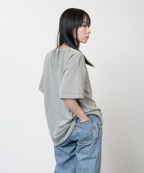 Knuu（ヌウ）の「Heavy Pigment Dye T-Shirt（Tシャツ/カットソー・メンズ・グレー/ブラウン/オフホワイト/ブラック/ライトブルー・LARGE/MEDIUM/SMALL/X-SMALL/XX-LARGE/X-LARGE）」の20枚目の写真