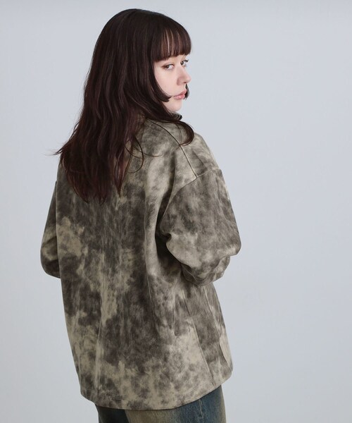 tk.TAKEO KIKUCHI（ティーケータケオキクチ）の「ヴィンテージライクプリント ハーフジッププルオーバー（Tシャツ/カットソー・メンズ・オフホワイト/グレー/ブラック/ダークブラウン・01/02/03）」の20枚目の写真