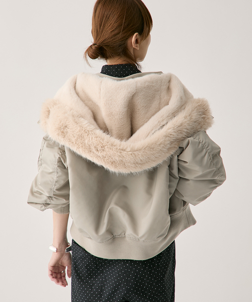 VERMEIL par iena(ヴェルメイユパーイエナ)の「upper hights アッパーハイツ THE U-2 HOODIE 403A38702GRG(その他アウター・レディース・チャコールグレー・SMALL/X-SMALL)」の14枚目の写真