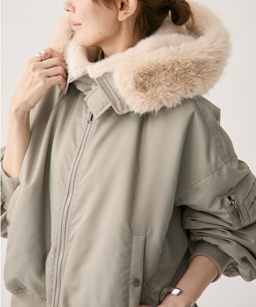 VERMEIL par iena(ヴェルメイユパーイエナ)の「upper hights アッパーハイツ THE U-2 HOODIE 403A38702GRG(その他アウター・レディース・チャコールグレー・SMALL/X-SMALL)」の16枚目の写真