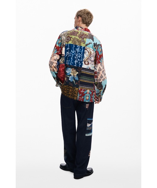 Desigual(デシグアル)の「パッチワークプリントシャツ(シャツ/ブラウス・メンズ・マルチ・S/M/L/XL)」の6枚目の写真