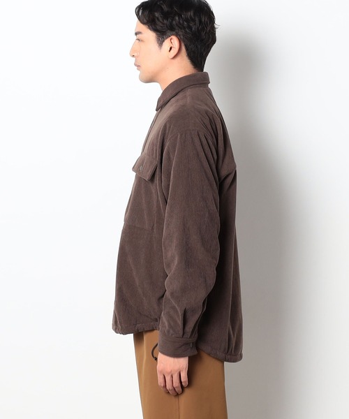 BROOKLYN OVERALL（ブルックリンオーバーオール）の「BROOKLYN OVERALL＜ブルックリンオーバーオール＞ポリコール裏起毛マルチシャツ（シャツ/ブラウス・メンズ・ブラック/ダークブラウン・MEDIUM/LARGE）」の13枚目の写真
