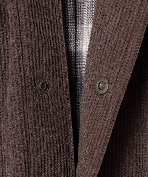 BROOKLYN OVERALL（ブルックリンオーバーオール）の「BROOKLYN OVERALL＜ブルックリンオーバーオール＞ポリコール裏起毛マルチシャツ（シャツ/ブラウス・メンズ・ブラック/ダークブラウン・MEDIUM/LARGE）」の12枚目の写真