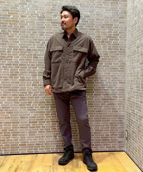 BROOKLYN OVERALL（ブルックリンオーバーオール）の「BROOKLYN OVERALL＜ブルックリンオーバーオール＞ポリコール裏起毛マルチシャツ（シャツ/ブラウス・メンズ・ブラック/ダークブラウン・MEDIUM/LARGE）」の17枚目の写真