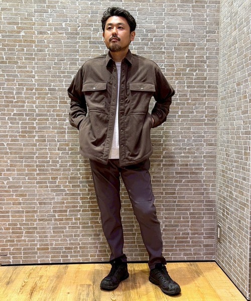 BROOKLYN OVERALL（ブルックリンオーバーオール）の「BROOKLYN OVERALL＜ブルックリンオーバーオール＞ポリコール裏起毛マルチシャツ（シャツ/ブラウス・メンズ・ブラック/ダークブラウン・MEDIUM/LARGE）」の18枚目の写真